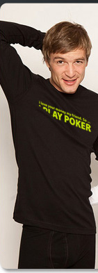 tee shirt poker homme